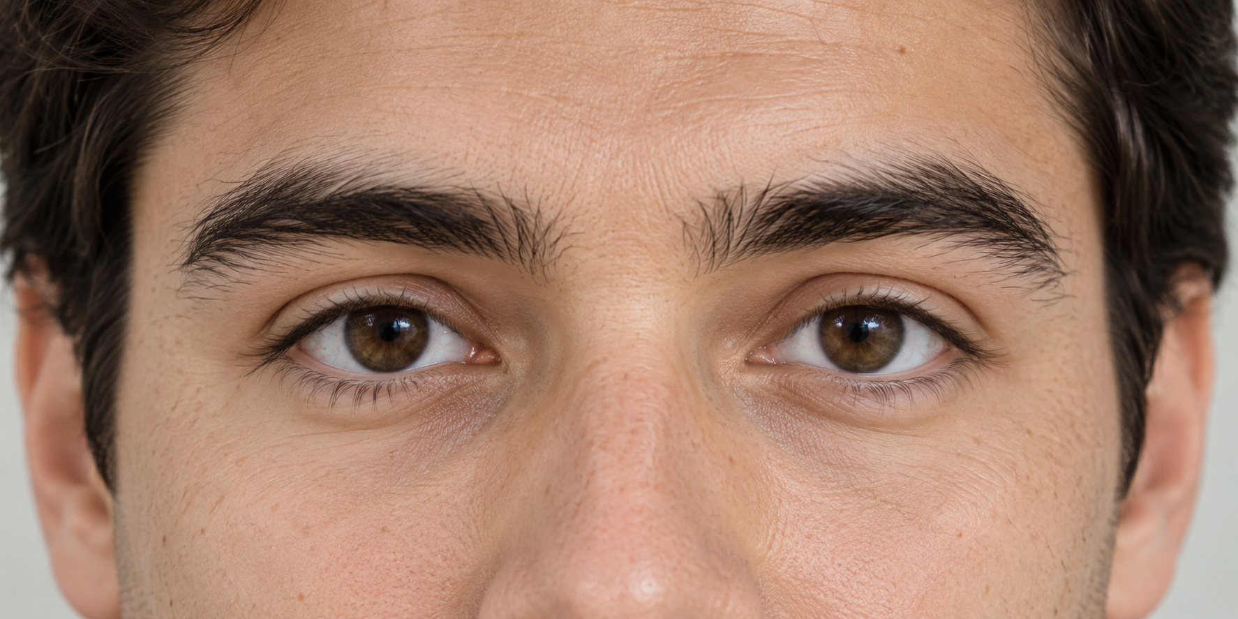 AI-generated illustrative eye area for Reading C; not a measured sample